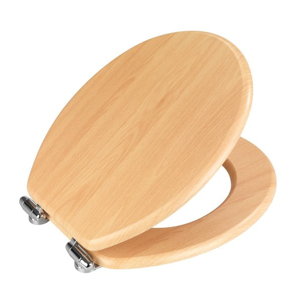 Deska za WC školjko s  počasnim zapiranjem Wenko Beech Nature, 43 x 37 cm-image-2