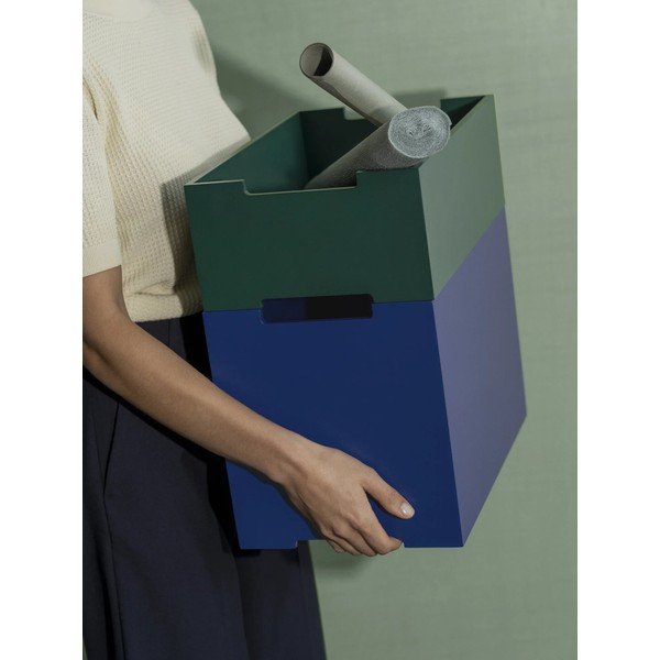 Modra škatla za shranjevanje 25x39x14 cm Kasane M – Blomus-image-1