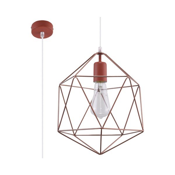 Stropna svetilka v bakru Sollux Donato-image-1