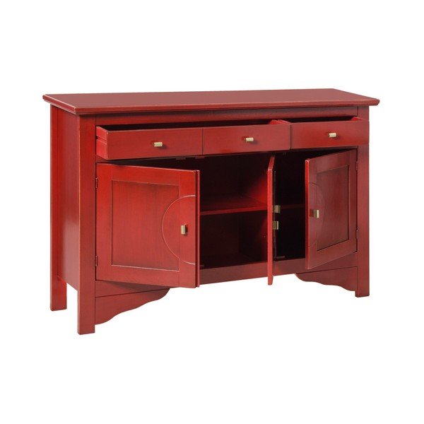 Rdeča kredenca Evergreen House Credenza-image-1