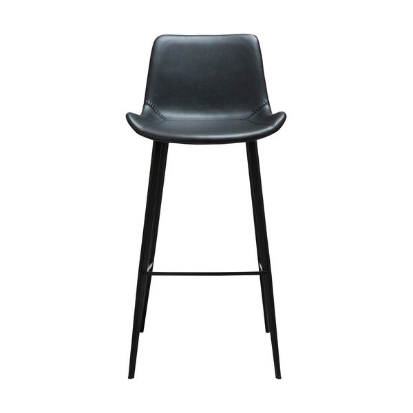 Črn barski stol (višina sedeža 74,5 cm) Hype – DAN-FORM Denmark-image-1