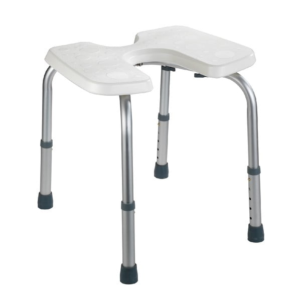 Bel stolček za prho Wenko Hygienic Stool White, 53 x 46 cm-image-2