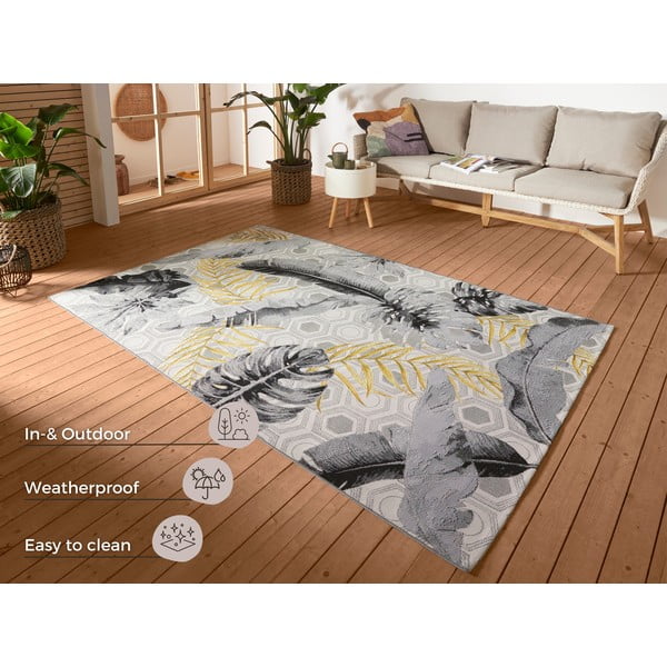 Rumena/siva zunanja preproga 80x165 cm Flair – Hanse Home-image-4