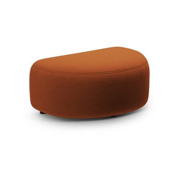 Žameten tabure v barvi terakote Kate – Micadoni 