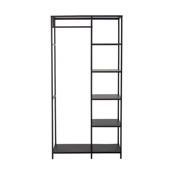 Črno kovinsko stojalo za oblačila 90x183x40 cm Valde – Bloomingville-image-4