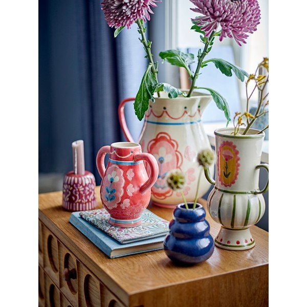Bež ročno poslikana vaza iz kamenine (višina 21 cm) Odina – Bloomingville-image-3