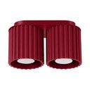 Bordo rdeče kovinsko točkovno svetilo 10x21 cm Zora – Sollux