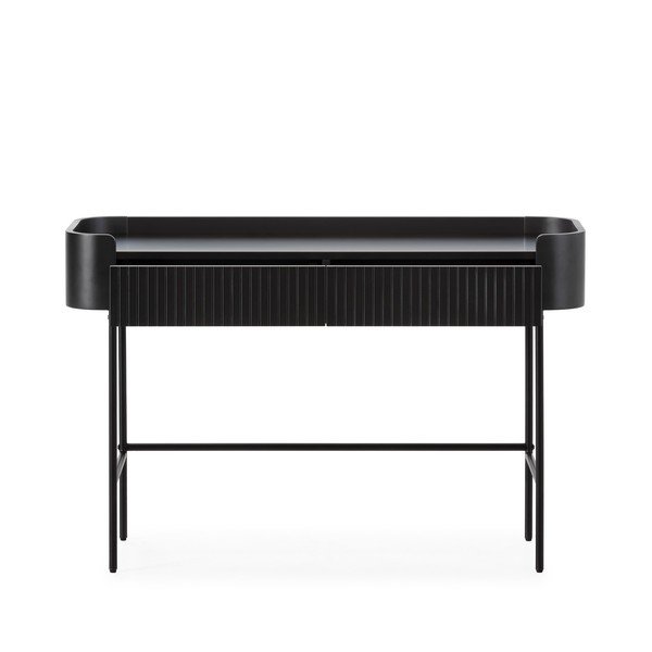 Črna stranska mizica 40x120 cm Willa – MOME-image-2