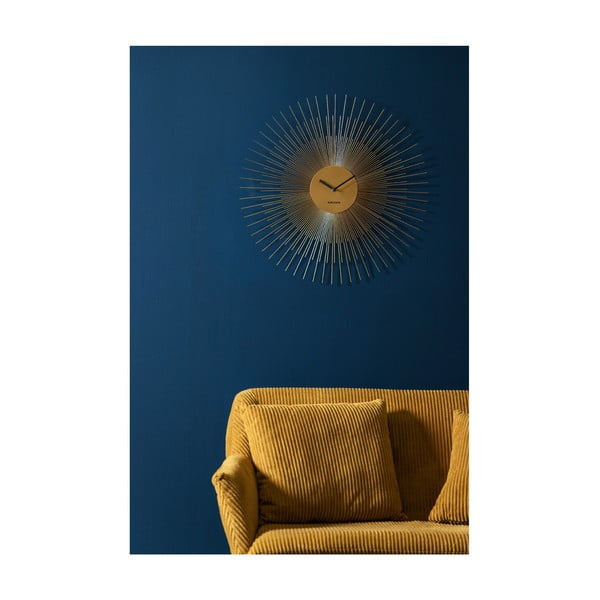 Stenska ura v zlati barvi Karlsson Peony Large, ø 60 cm-image-1