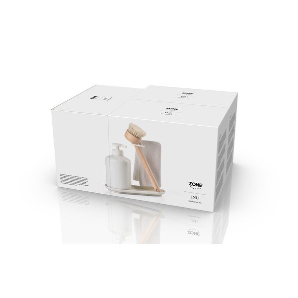Belo plastično lončeno držalo za detergent Inu – Zone-image-4