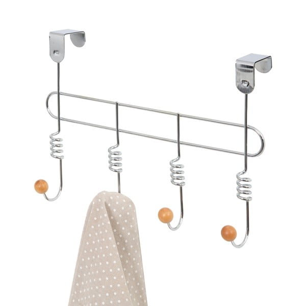 Kovinski obešalnik za vrata v srebrni barvi 33 cm Spirale - Compactor-image-2