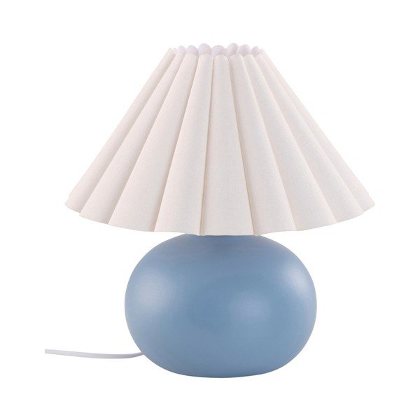 Bela/modra keramična namizna svetilka (višina 34 cm) Crasso – Jotex