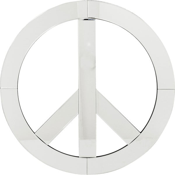 Dekorativno stensko ogledalo Kare Design Peace, premer 70 cm