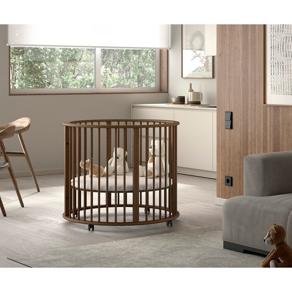 Rjava stajica iz masivne bukve 90x90 cm Dino – Vipack-image-1