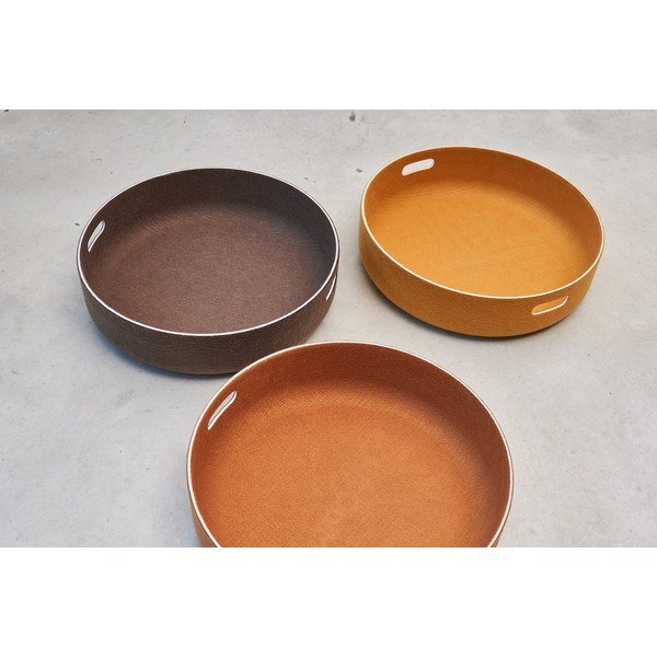 Tekstilna košara za shranjevanje ø 46x12 cm Cesto Saffron – MiaCara-image-1