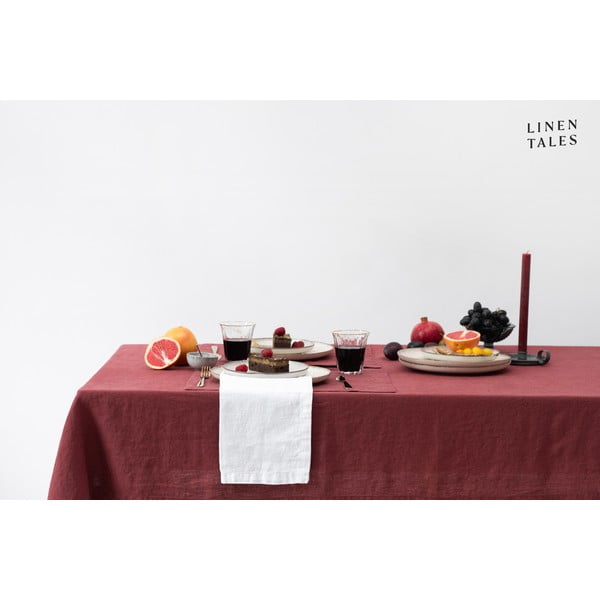 Lanen namizni prt 140x200 cm Marsala – Linen Tales-image-3