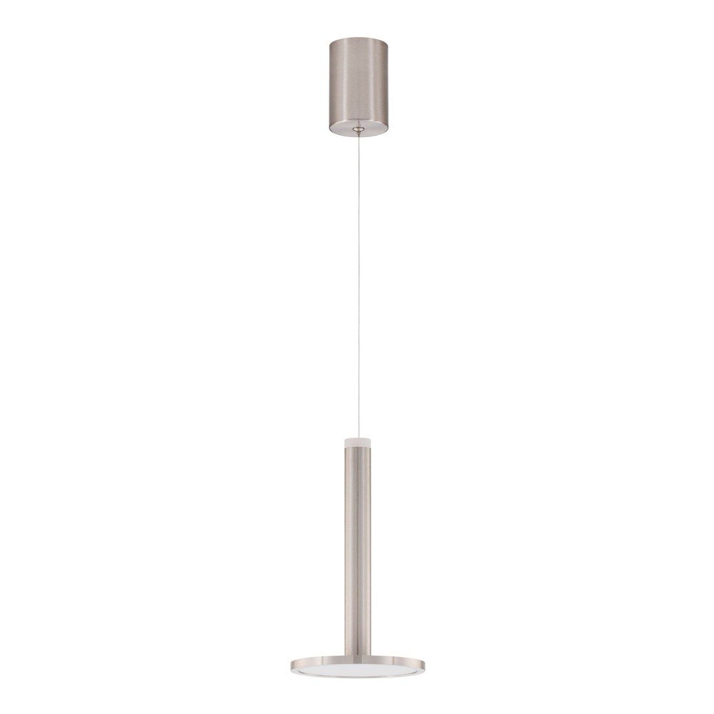 Kovinska LED viseča svetilka v mat srebrni barvi ø 15 cm Palencia