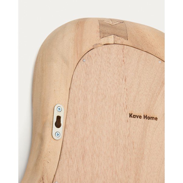 Stensko ogledalo z lesenim okvirjem 44x68 cm Selem – Kave Home-image-1