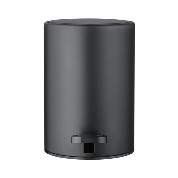 Mat črn jeklen koš za smeti s pedalom 3 l Modo – Blomus