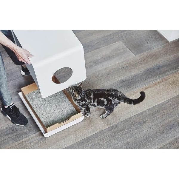 Belo mačje stranišče 41x54,5 cm Sito White – MiaCara-image-1