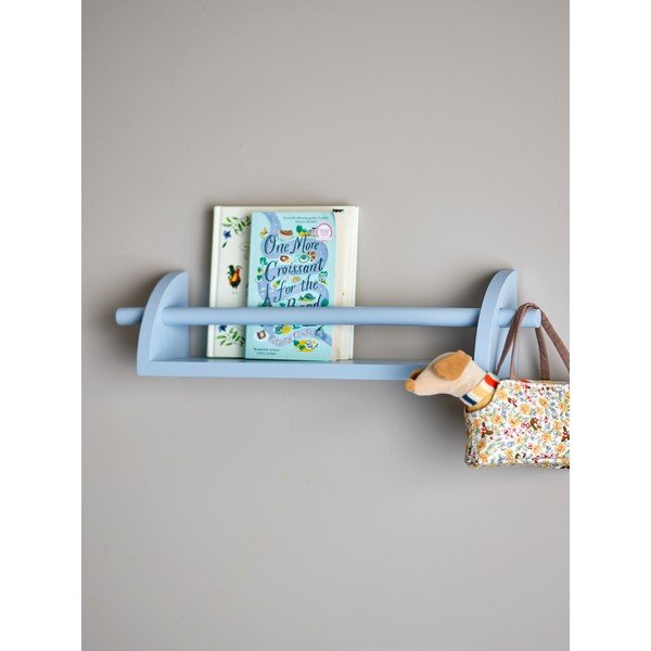Modra otroška polica iz masivne pavlonije 60 cm Mingus – Bloomingville Mini-image-1