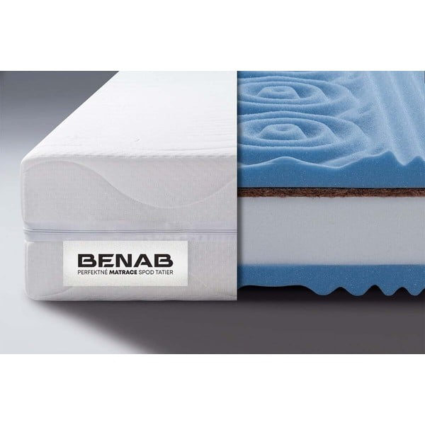 Srednje trda/izjemno trda obojestranska vzmetnica iz pene 180x200 cm BonLife HARD – BENAB-image-1