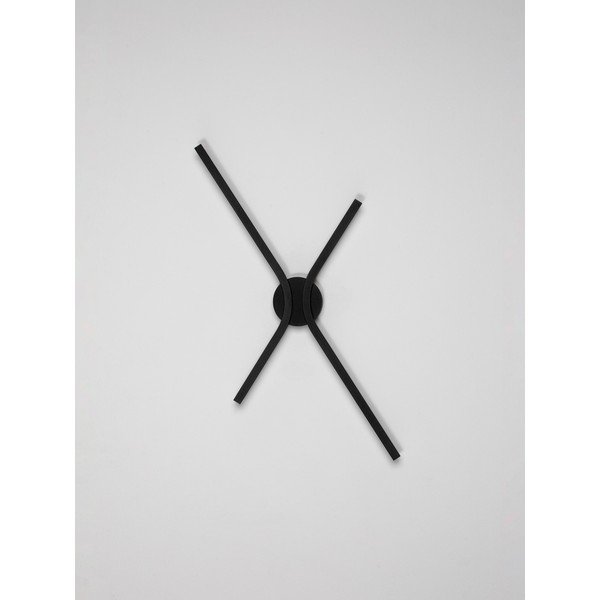 Mat črna aluminijasta LED zatemnitvena stenska svetilka Akro – Nova Luce-image-3
