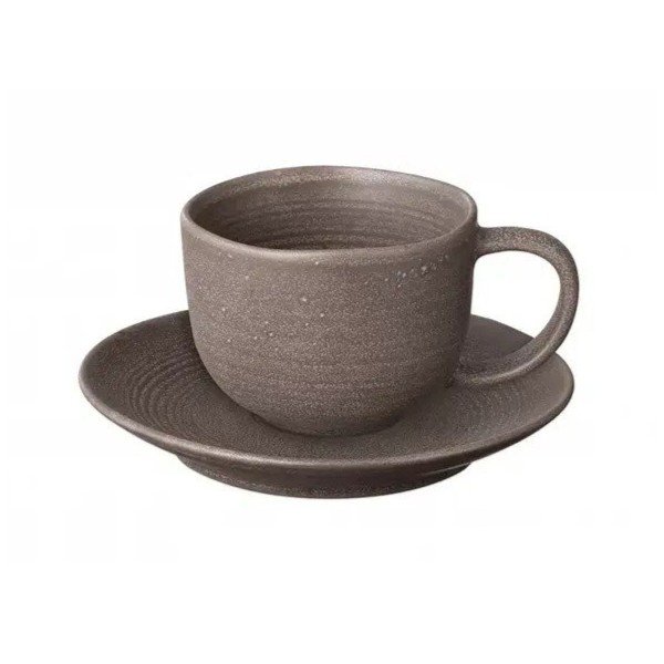Temno rjave keramične skodelice v kompletu 2 ks 190 ml Kumi – Blomus