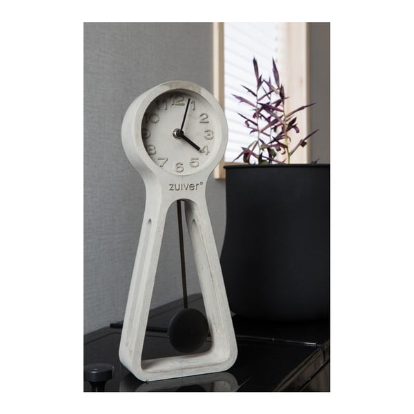 Siva betonska namizna ura Zuiver Pandulum -image-2
