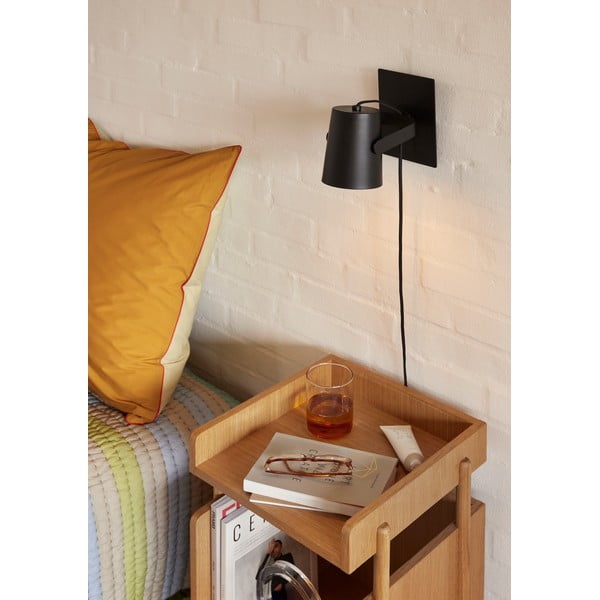 Črna stenska svetilka Ardent – Hübsch-image-1