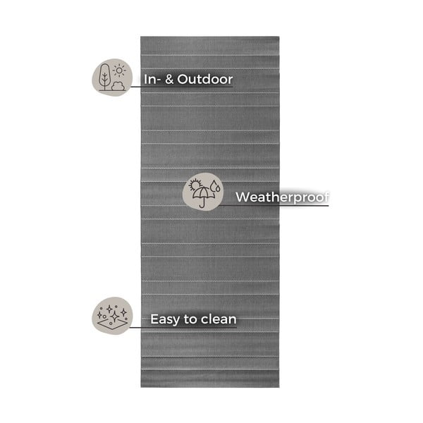 Siva zunanja preproga Hanse Home Sunshine, 80 x 200 cm-image-2