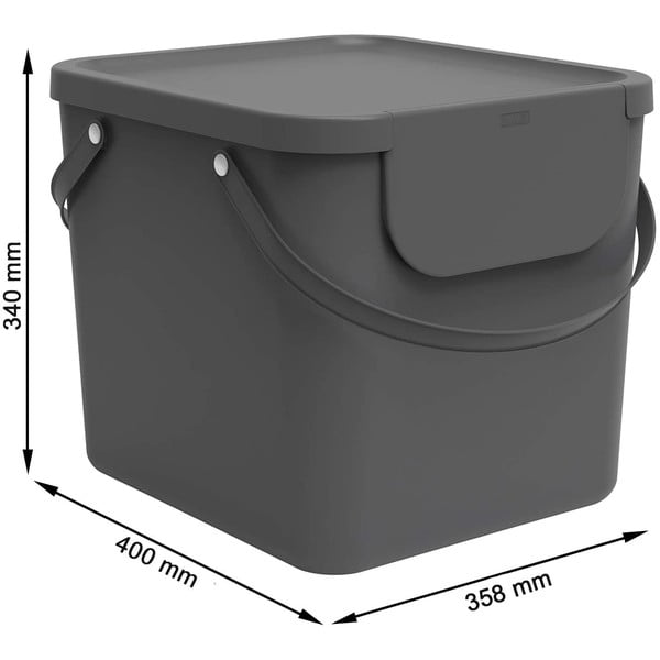 Koš za smeti iz reciklirane plastike 40 l Albula - Rotho-image-4