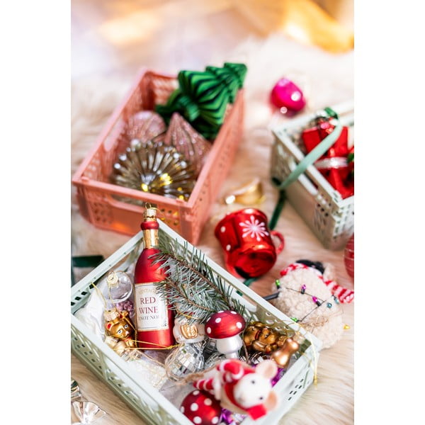 Stekleni okraski za jelko v kompletu 4 ks Mushroom – Sass & Belle-image-4