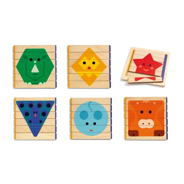 Otroška lesena sestavljanka Djeco Animal