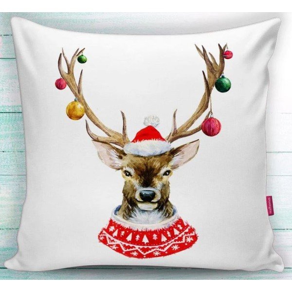 Prevleka za blazino z božičnim motivom 43x43 cm Merry Christmas – Mila Home-image-1