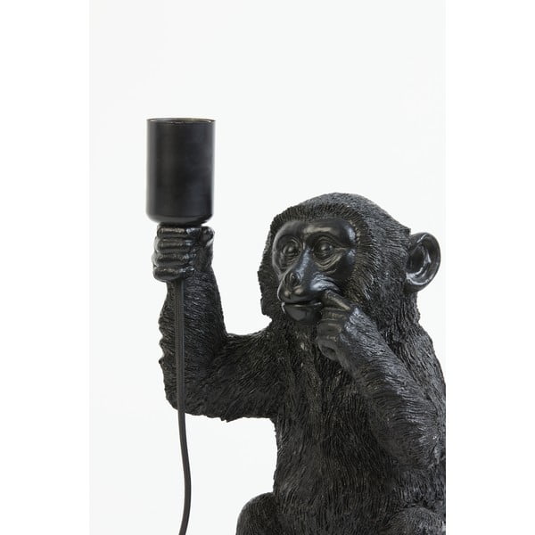 Črna namizna svetilka (višina 34 cm) Monkey - Light & Living-image-1