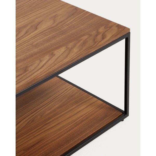 Mizica z mizno ploščo v orehovem dekorju v temni naravni barvi 60x110 cm Yoana – Kave Home-image-2