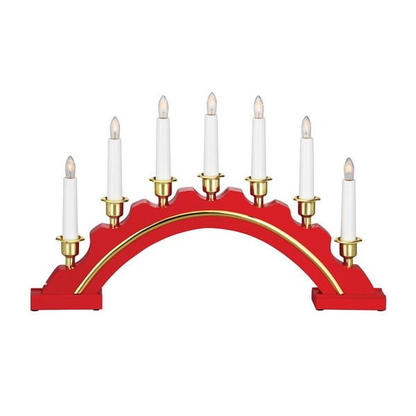 Rdeča/zlata božična svetlobna dekoracija Celine – Markslöjd