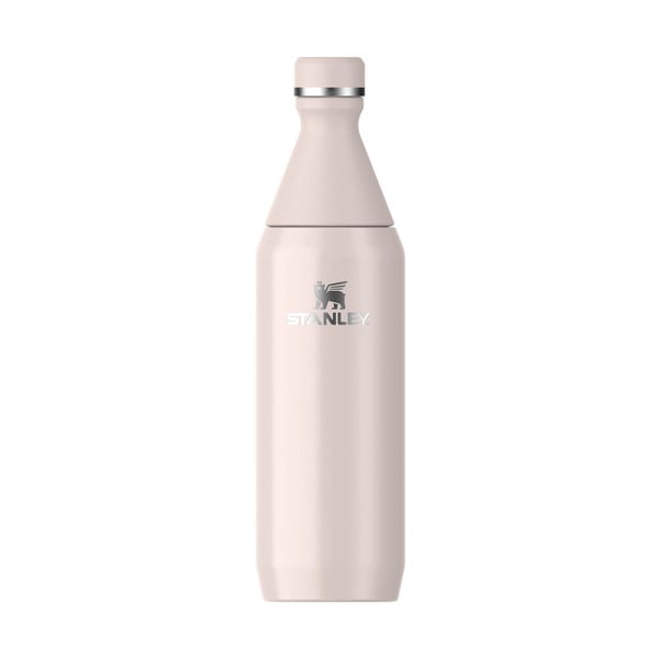 Svetlo rožnata steklenica za vodo iz nerjavečega jekla 600 ml All Day Slim – Stanley