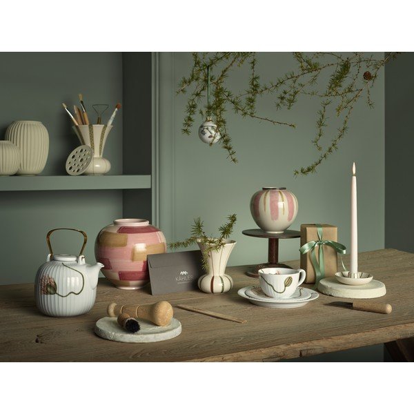 Rožnata keramična vaza ø 21,5 cm Canvas - Kähler Design-image-2