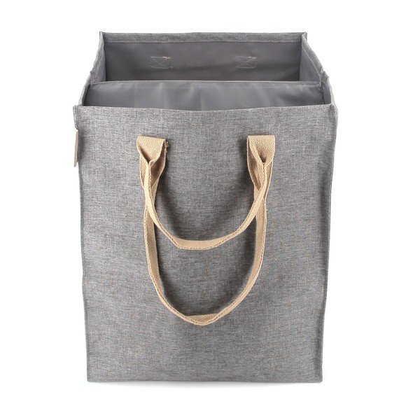 Siv tekstilni koš za perilo 71 l Laundry Hub Tweed duplo – Rolser-image-4