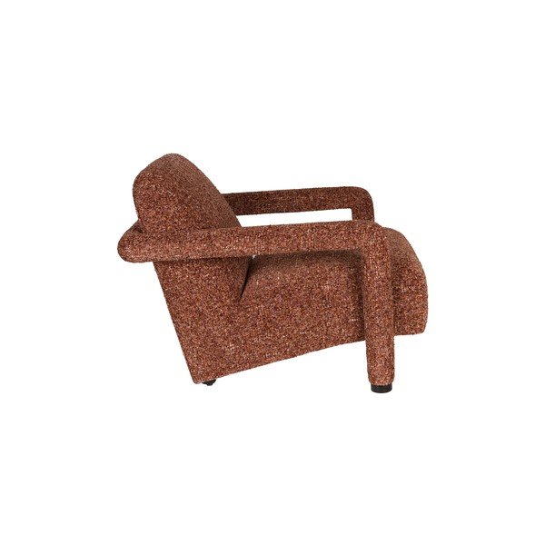 Rdeč fotelj iz šenilje Kent – Dutchbone-image-3