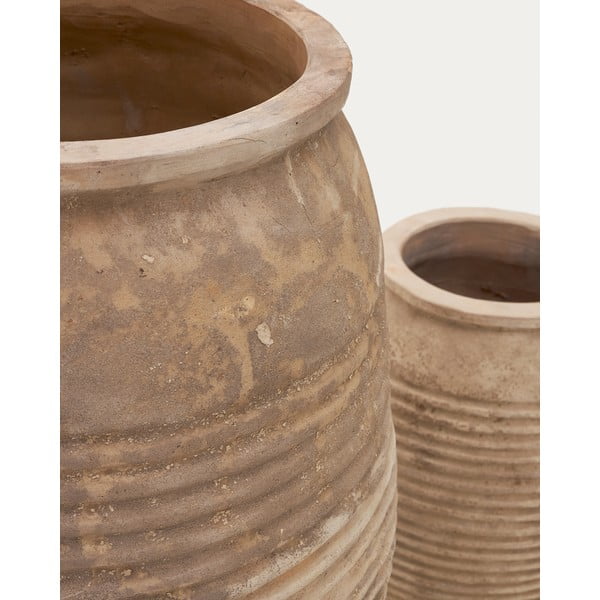 Cvetlični lonci v kompletu iz terakote 2 ks ø 54 cm Llonga – Kave Home-image-4