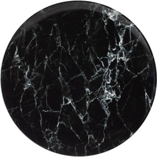Črno-bel porcelanast krožnik Villeroy & Boch Marmory, ø 27 cm