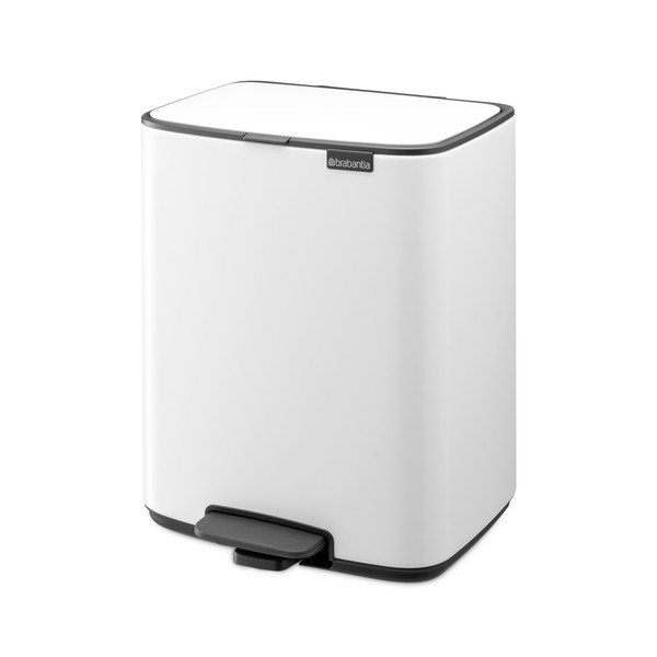 Bel jeklen koš za smeti s pedalom 12 l Bo – Brabantia