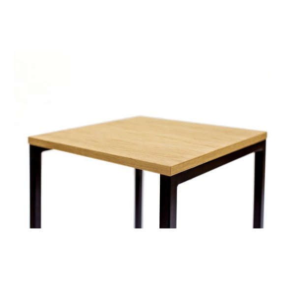 Črn/v naravni barvi barsko stol v hrastovem dekorju Frame – Woodman-image-4