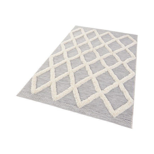 Siva preproga Mint Rugs Handira Grid, 230 x 155 cm-image-1