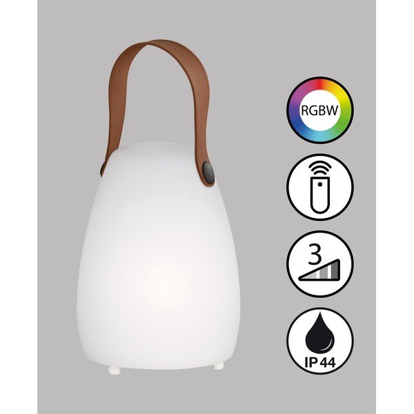 LED prenosljiva zunanja svetilka z daljinskim upravljalnikom na USB ø 12 cm Ruby – Fischer & Honsel-image-2