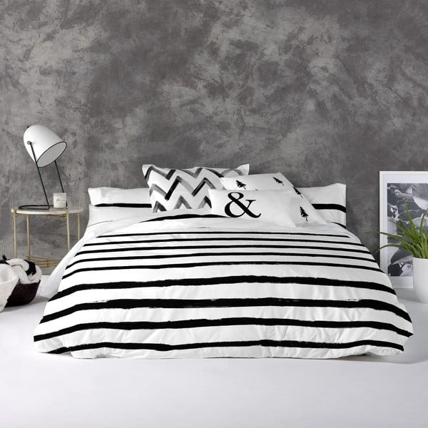 Bombažna prevleka za odejo Blanc Stripes, 200 x 200 cm-image-1