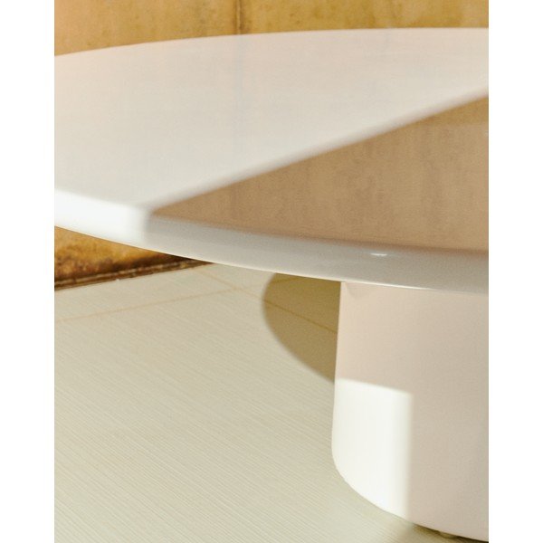 Betonska okrogla vrtna klubska mizica ø 110 cm Albanella – Kave Home-image-3